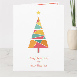 Tarjeta mínima de Navidades de árbol de Navidad