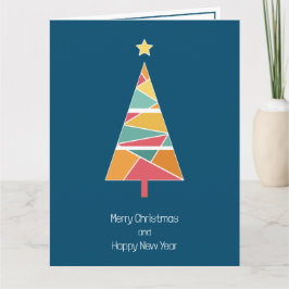 Tarjeta mínima de Navidades de árbol de Navidad