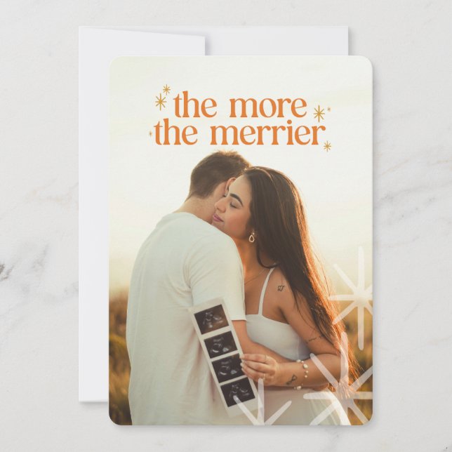 Tarjeta mínima de Navidades de Invitación de embar (Anverso)