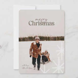 Tarjeta mínima de Navidades de plástico