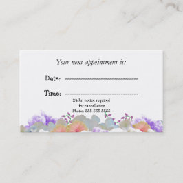 Tarjeta Mínima de Nombramiento Médico Floral