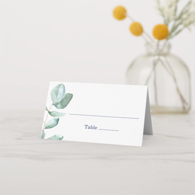 Tarjeta mínima para la plaza del Boda azul de la m (Anverso)