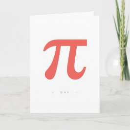 Tarjeta Minimal Pi Day Symbol Design – Modern Math Graphic