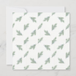 Tarjeta Minimal Pine Corporate Christmas Pattern