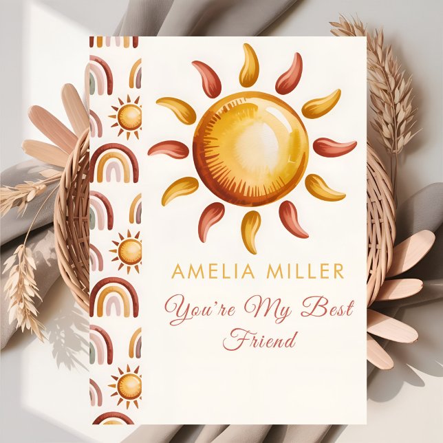 Tarjeta Minimalist Boho Rainbow Celebration (Subido por el creador)