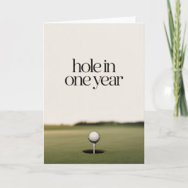 Tarjeta Minimalist Golf Birthday Card for men 