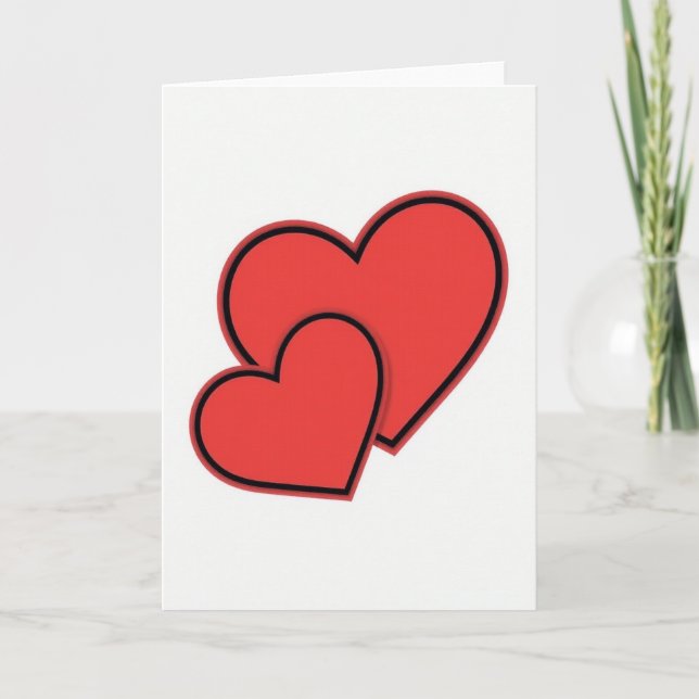 Tarjeta Minimalist Hearts Card (Anverso)