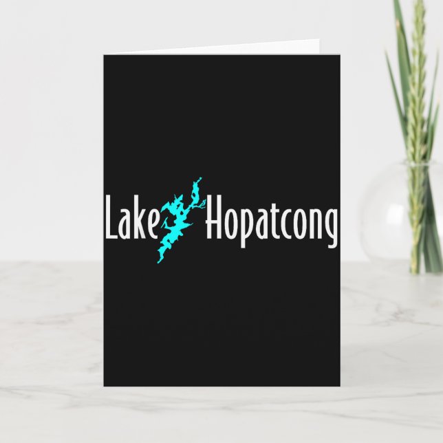 Tarjeta Minimalist Lake Hopatcong - New Jersey  (Anverso)