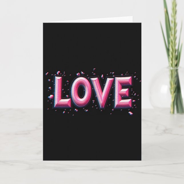 Tarjeta Minimalist Love Text Card (Anverso)