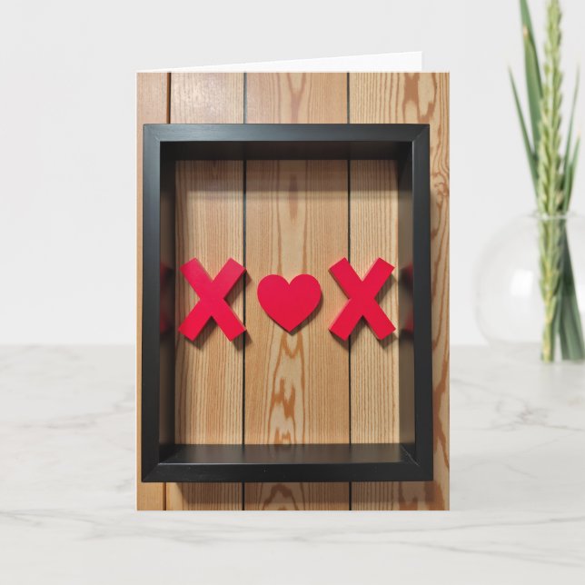 Tarjeta Minimalist Love Xox Card (Anverso)
