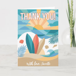 Tarjeta Minimalist Thank You Simple Black Modern gift
