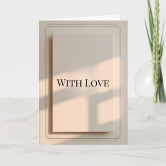 Tarjeta Minimalist Valentine Greeting Card