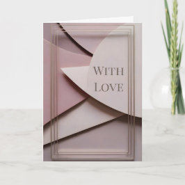 Tarjeta Minimalist Valentine Greeting Card