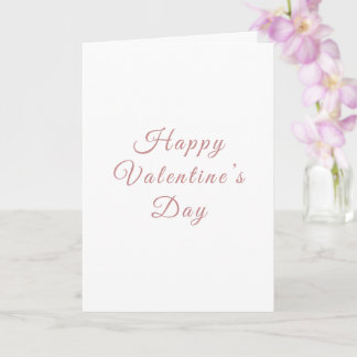 Tarjeta Minimalist Valentine’s Day Card | Personalized 