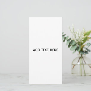 Tarjeta Minimalista Blanco Elegante para Cualquier Ocasión