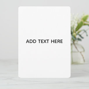 Tarjeta Minimalista Blanco Elegante para Cualquier Ocasión