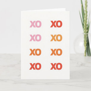 Tarjeta Minimalista Cálida Xo
