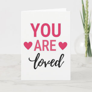 Tarjeta Minimalista Corazones Te Amamos