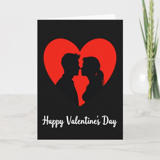 Tarjeta minimalista de amor audaz (Anverso)