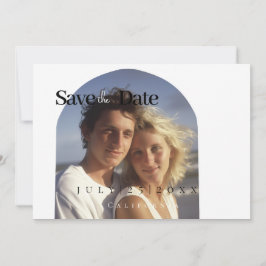 Tarjeta minimalista de fecha de salvación
