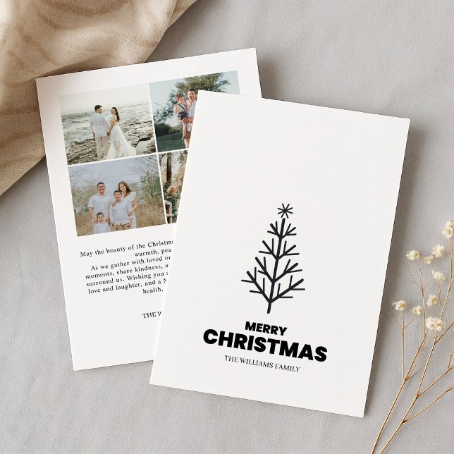 Tarjeta minimalista de Feliz Navidad (Subido por el creador)