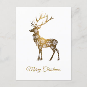 Tarjeta minimalista de Navidades de lujo