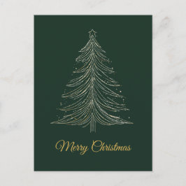 Tarjeta minimalista de Navidades de lujo