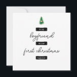 Tarjeta minimalista de Navidades de novios<br><div class="desc">Tarjeta minimalista de Navidades de novios</div>