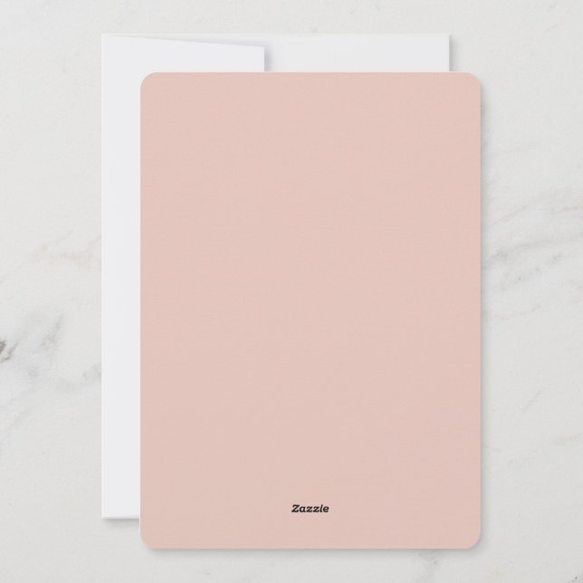 Tarjeta minimalista de pastelería de cumpleaños -  (Reverso)
