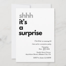 Tarjeta Minimalista de plantilla de invitación de