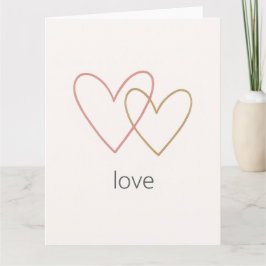 Tarjeta minimalista de San Valentín