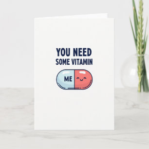 Tarjeta Minimalista de Vitamina Yo