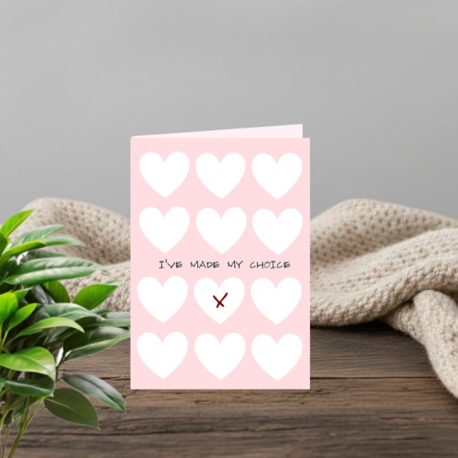 Tarjeta minimalista del Día de San Valentín (Subido por el creador)