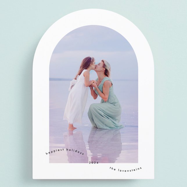 Tarjeta minimalista elegante fotográfica más feliz (Subido por el creador)