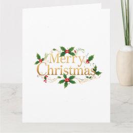 Tarjeta Minimalista Feliz Navidad