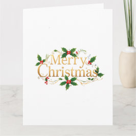 Tarjeta Minimalista Feliz Navidad