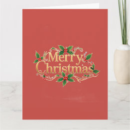 Tarjeta Minimalista Feliz Navidad