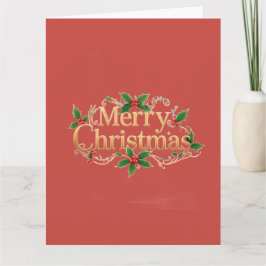Tarjeta Minimalista Feliz Navidad