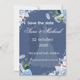 Tarjeta minimalista floral de eucalipto para guard