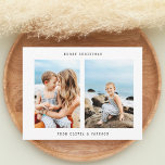 Tarjeta Minimalista moderna de Navidades de vacaci<br><div class="desc">Tarjeta Minimalista moderna de Navidades de vacaciones fotográficas</div>