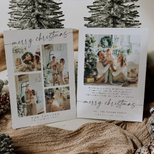 Tarjeta Minimalista moderna para Navidades multifo