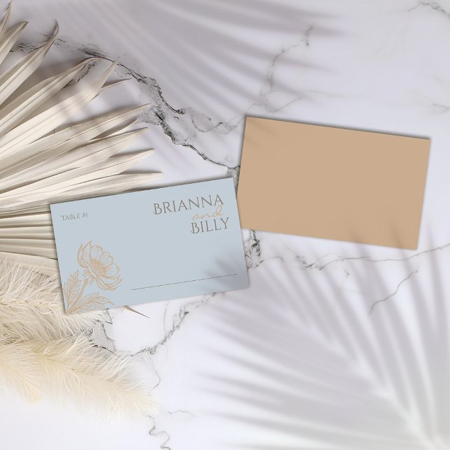 Tarjeta minimalista para Boda floral (Subido por el creador)