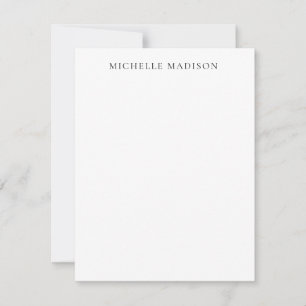 Tarjeta minimalista profesional de nombre propio d
