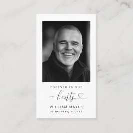 Tarjeta minimalista simple de oraciones funerarias