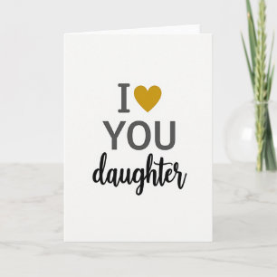 Tarjeta Minimalista 'Te Amo Hija'