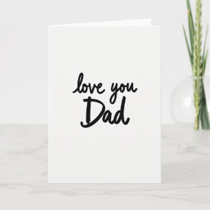 Tarjeta Minimalista 'Te Quiero Papá'