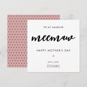 Tarjeta Minimalista y moderno Día de la Madre