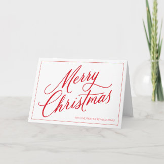 Tarjeta Minimalistic Merry Christmas Greeting Card
