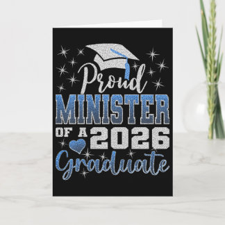 Tarjeta Ministro Súper Orgulloso De Graduado Senior 2026