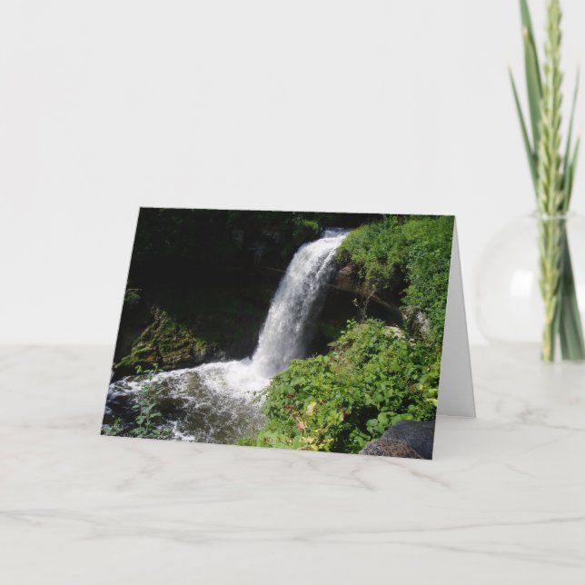 Tarjeta "Minnehaha Falls #1" Birthday Card (Anverso)